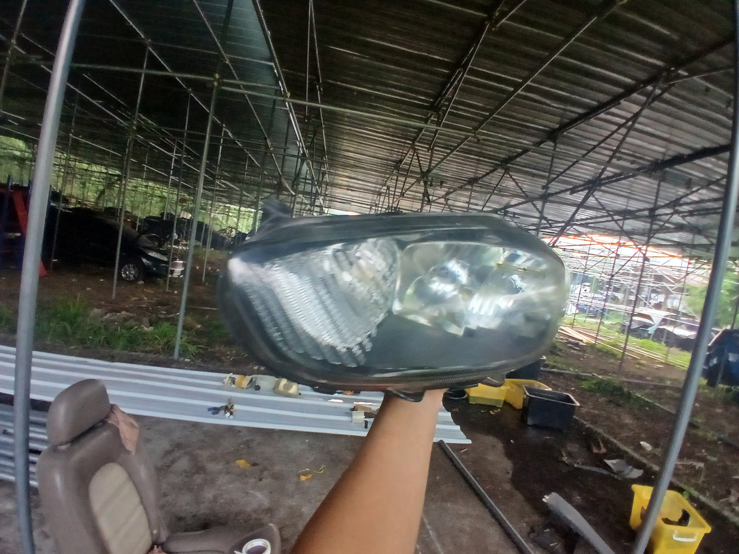 Ford Fiesta Headlight Smoked Type Driver Side ( with issue )
