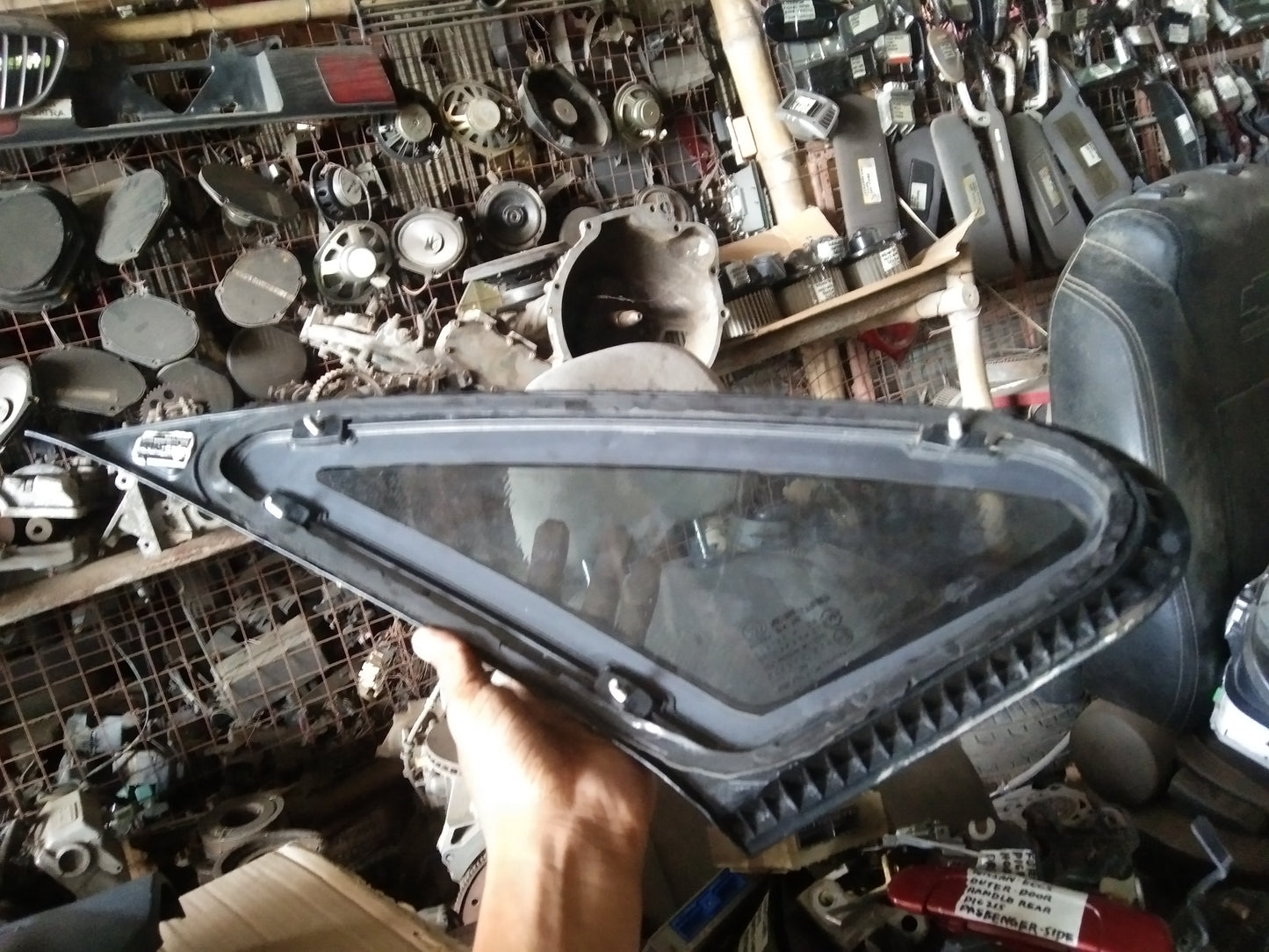 Optra Quarter Glass Passenger Side