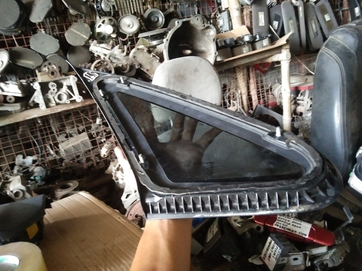 Optra Quarter Glass Passenger Side