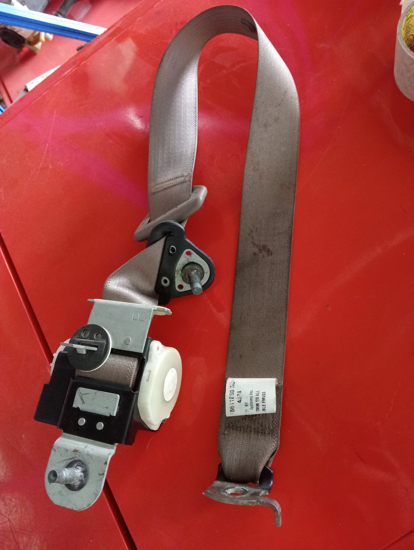 Ford Explorer | Eddie Bauer | Maroon | Seat belt rear passenger side