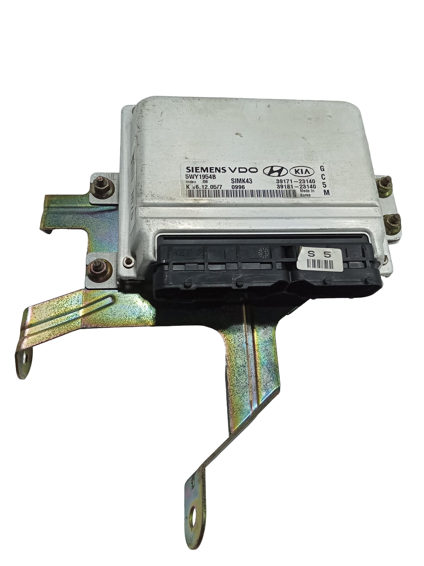 Hyundai Tucson Gas 2005 SIEMENS VDO 5WY1954B SIMK43 Engine Computer Box (ECU) Good Condition GENUINE ORIGINAL SURPLUS