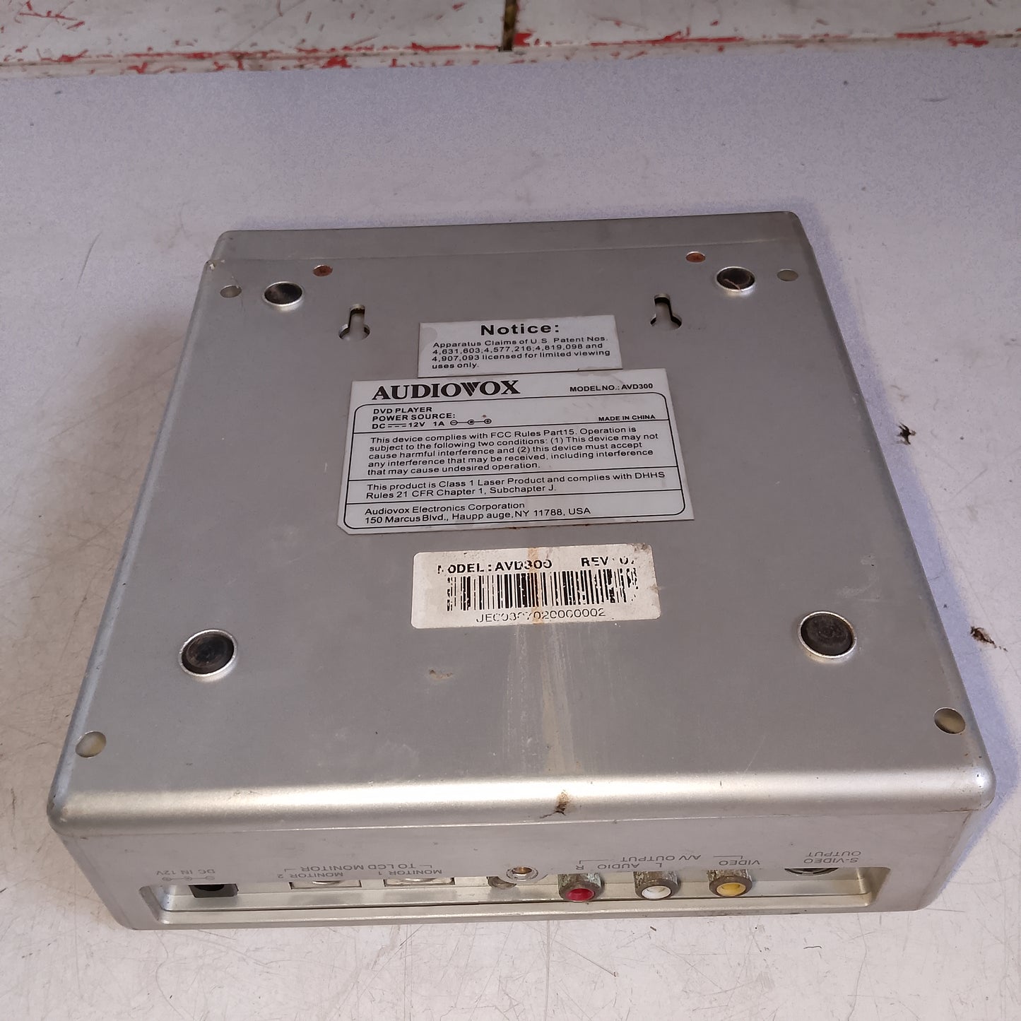 Audiovox Portable DVD Player | Expedition