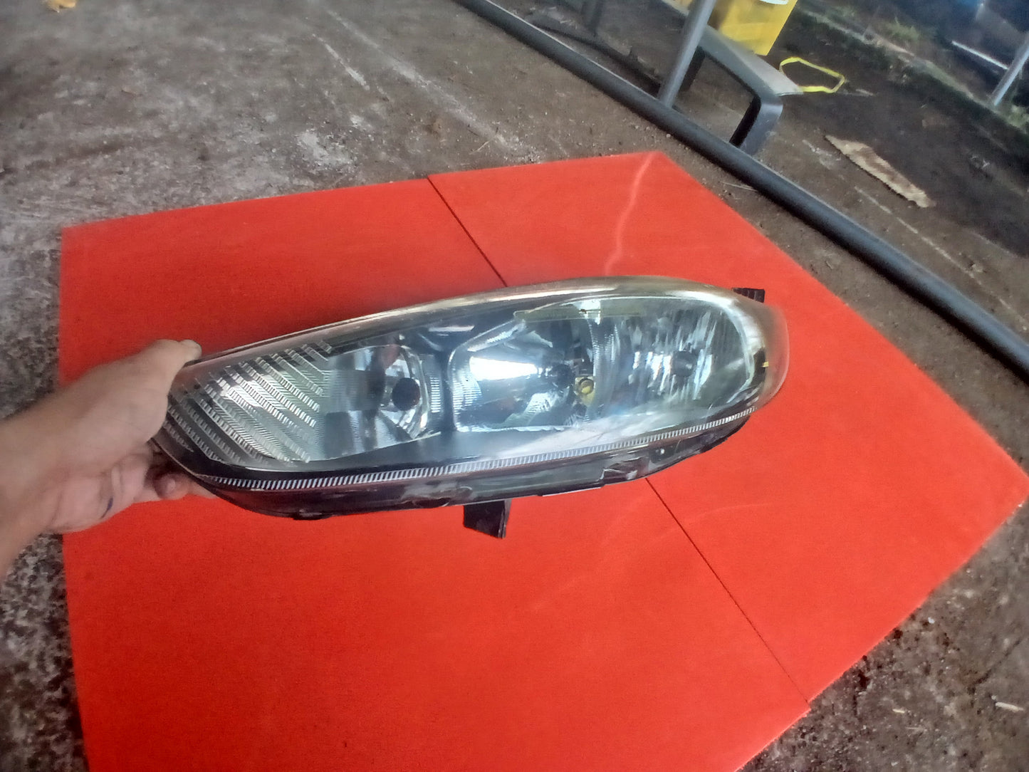Ford Fiesta Headlight Smoked Type  Driver Side ( with issue )