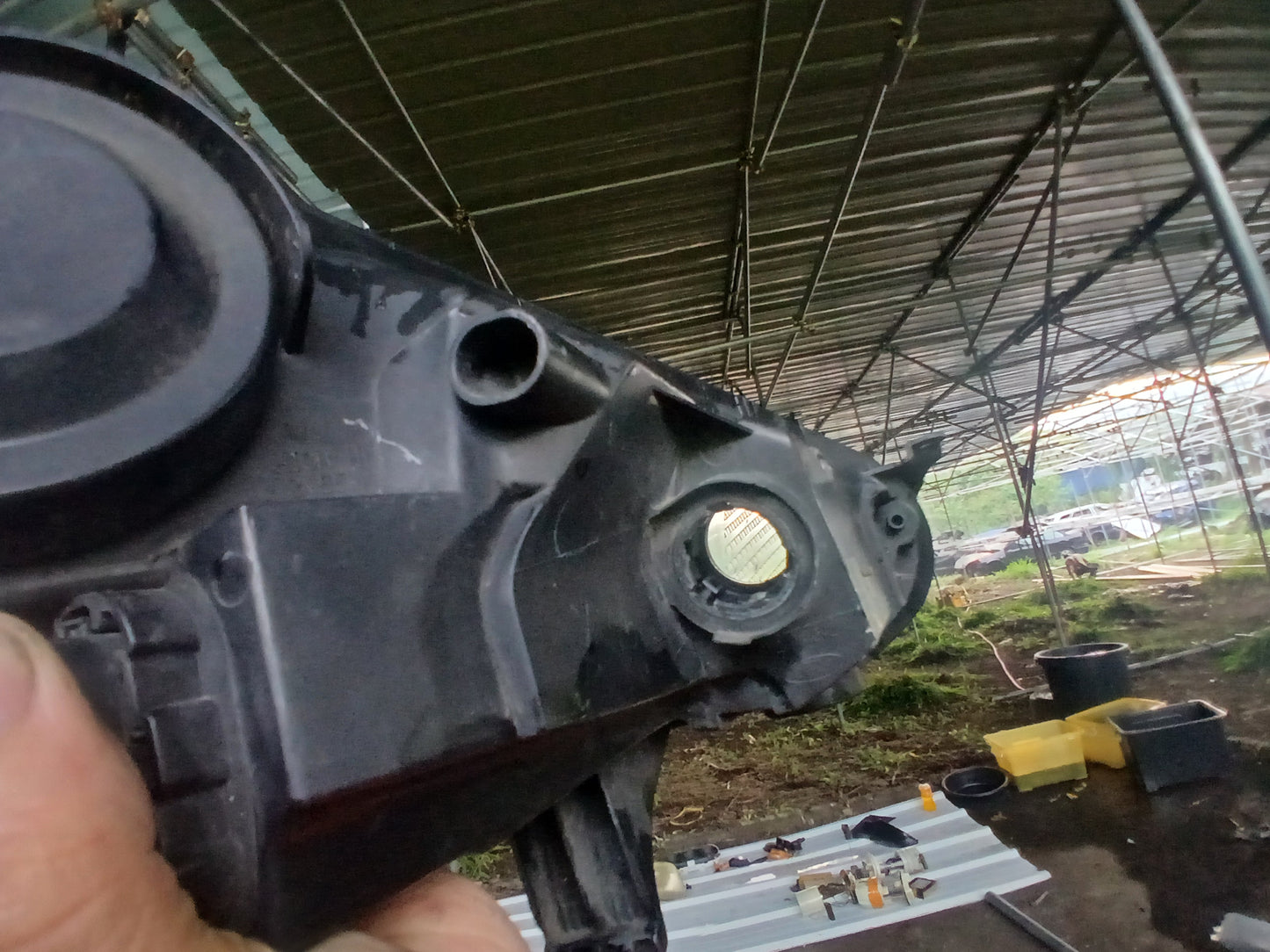 Ford Fiesta Headlight Smoked Type  Driver Side ( with issue )