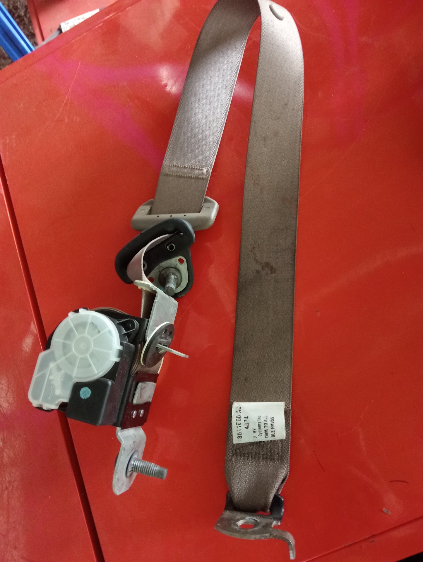 Ford Explorer | Eddie Bauer | Maroon | Seat belt rear passenger side