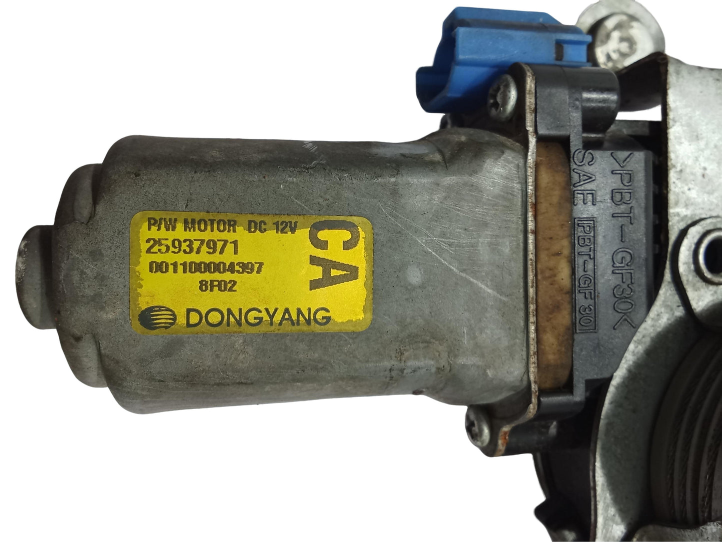 Chevrolet Captiva 2012 Gas P/W Motor DC 12V 25937971 001100004397 8F01 CA DONGYANG Front Driver Side Power Window Mechanism GENUINE ORIGINAL SURPLUS