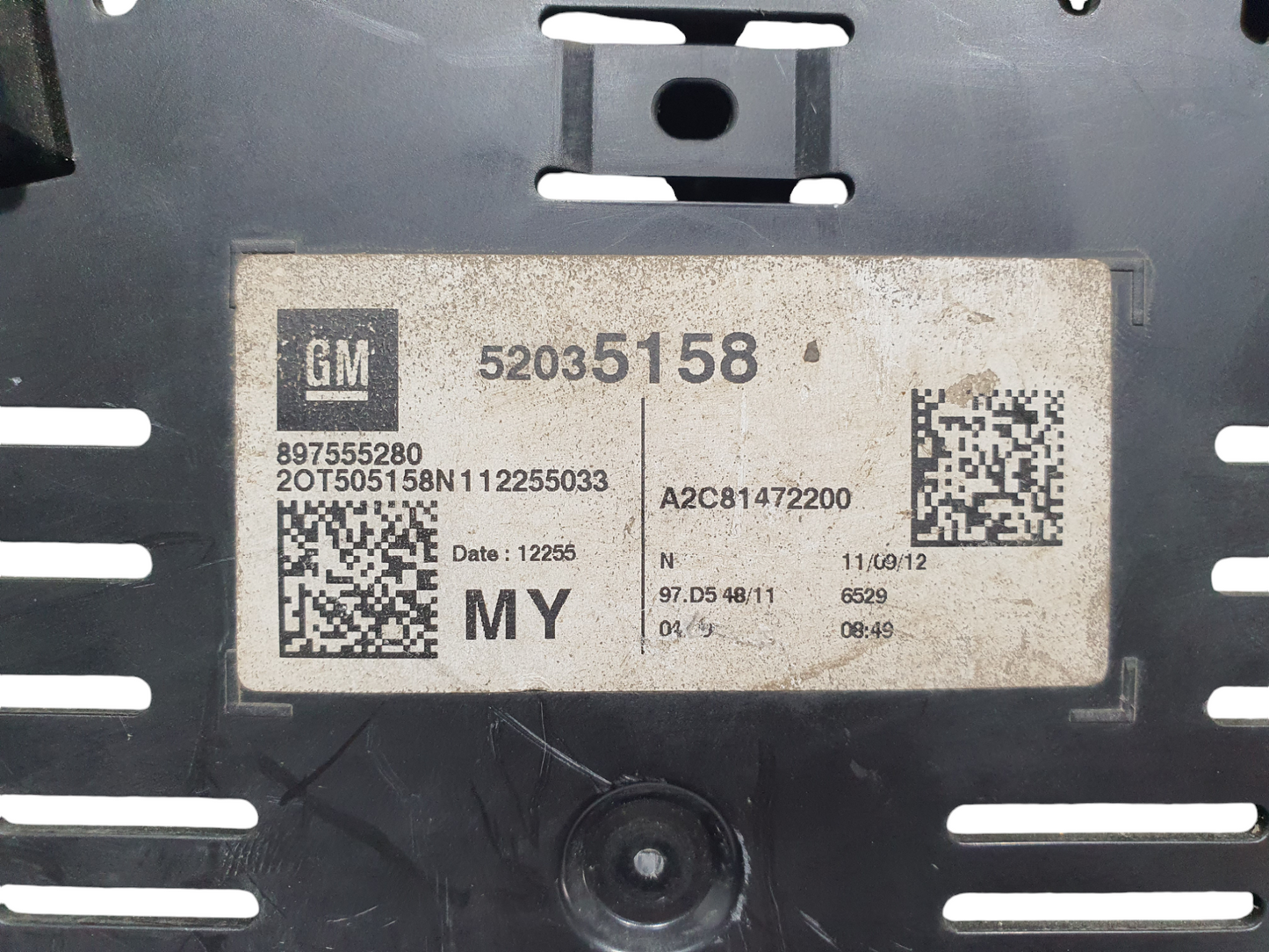Chevrolet Trailblazer 2011 Model Cluster / Panel Gauge Good Condition GENUINE ORIGINAL SURPLUS